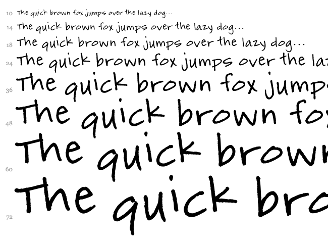 Marmalade Toast font waterfall